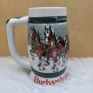 Budweiser  50th Anniversary Clydesdales Beer Stein Vintage